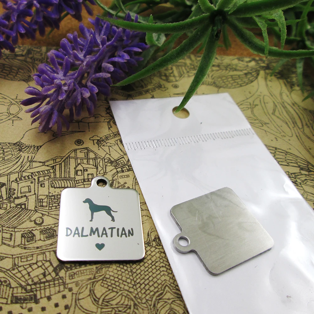 10 шт &quotдалматинские&quot подвески для любителей собак из нержавеющей стали больше