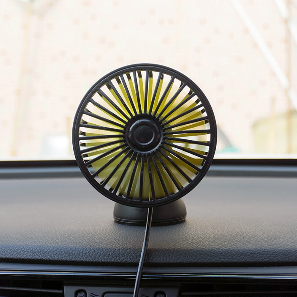 

12V-24V USB Car Fan For Dashboard Air Circulation Fans Three Speeds Cooling High Airflow Fan