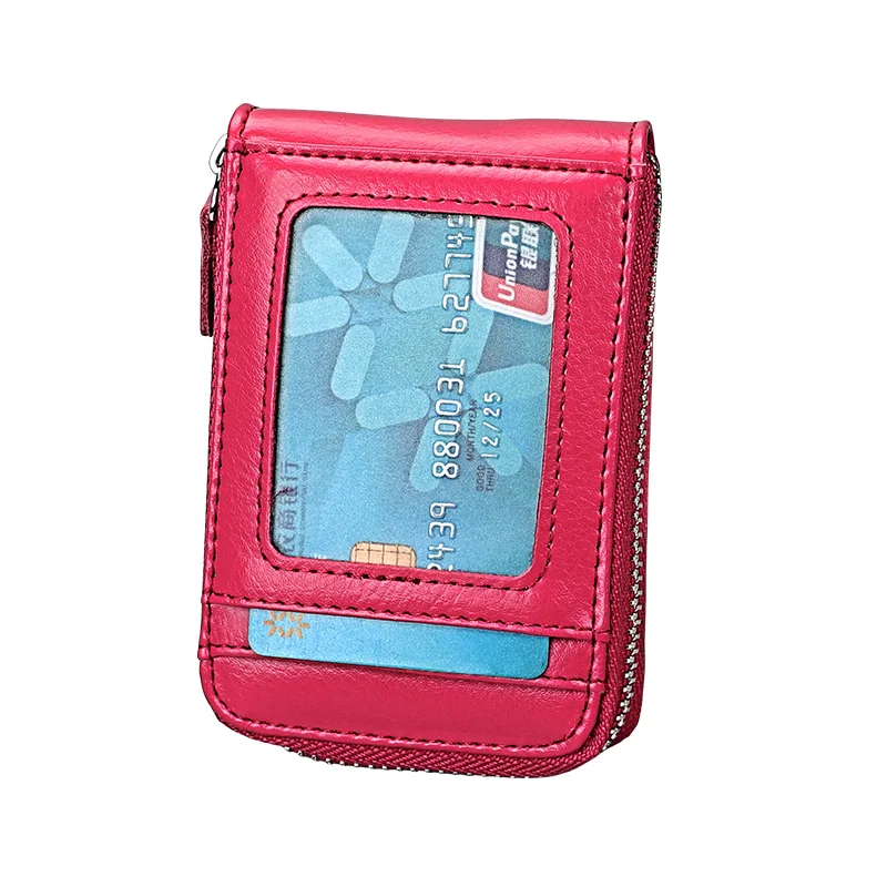 Chain

TRASSORY Кошелек для бизнес-карт и кредитных карт из натуральной кожи с блокированием RFID на 14 слотов для женщин, маленький, с цепочкой для безопасности.