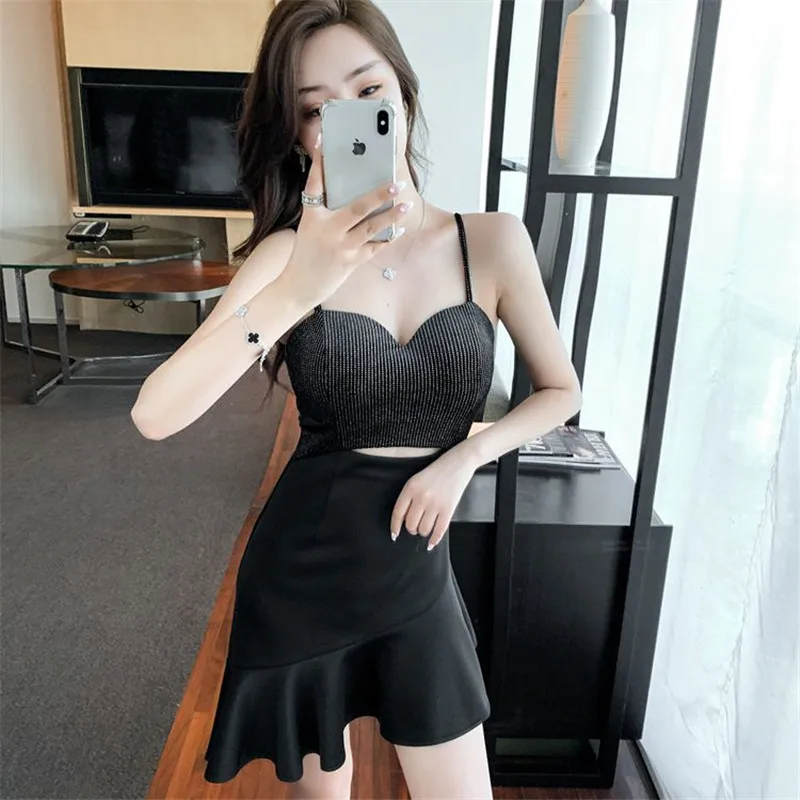 

Новинка 2020, женское модное ажурное сексуальное платье на бретельках с глубоким вырезом