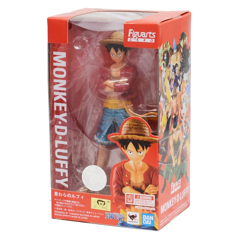 

Original Bandai Figurine One Piece Luffy Anime Version Figuarts Zero 20Th Anniversary Action Anime Figure Model Toys for Boys