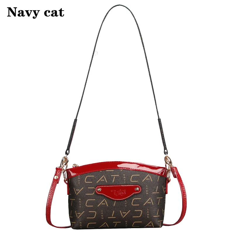 Темно синяя кошка Ретро квадратная сумка женская через плечо сумки женские 2019