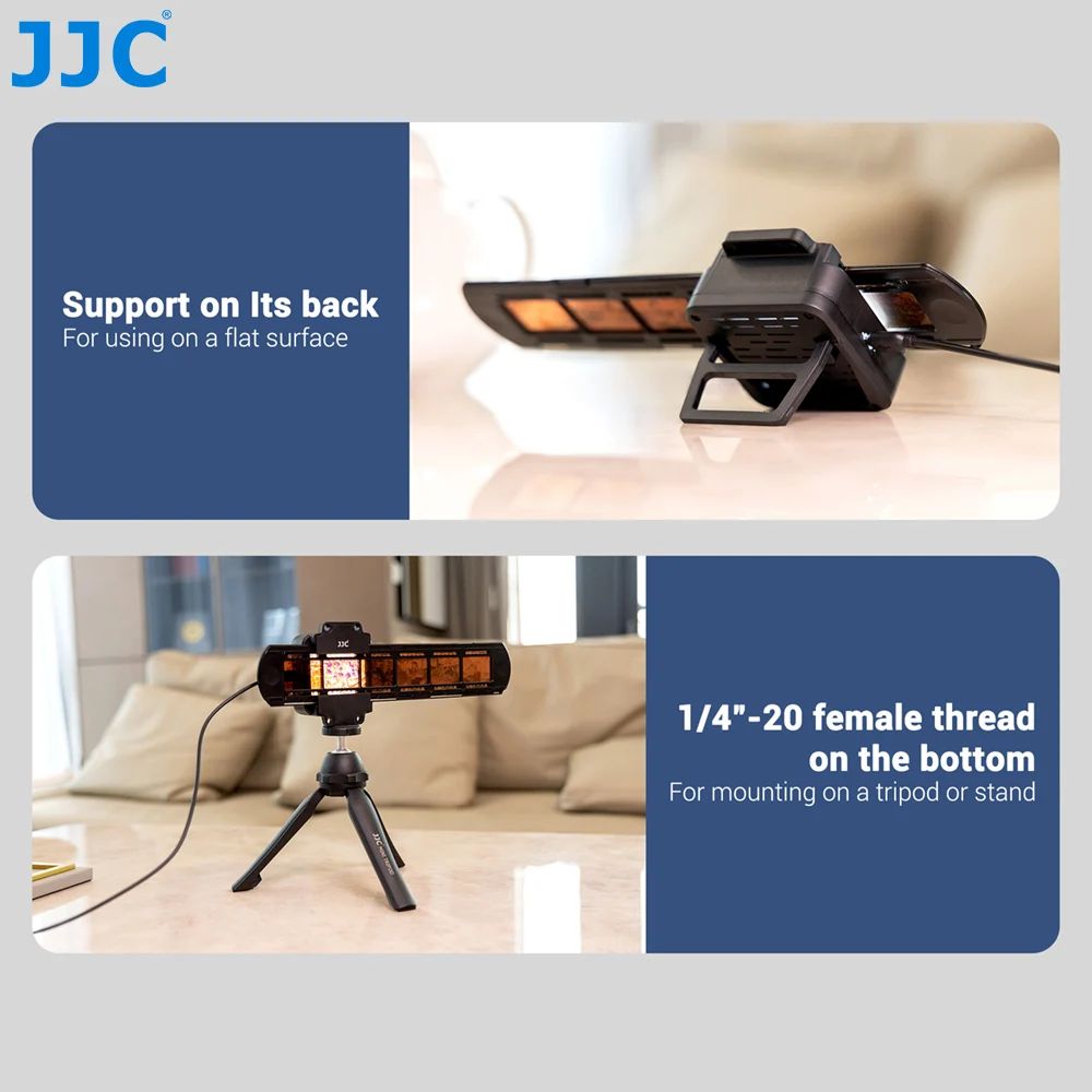 JJC Negatives Scanning LED Light 35mm Film Scanner with Strips & Slides Holder Photo Scanner Film Digital Converter Copier images - 6