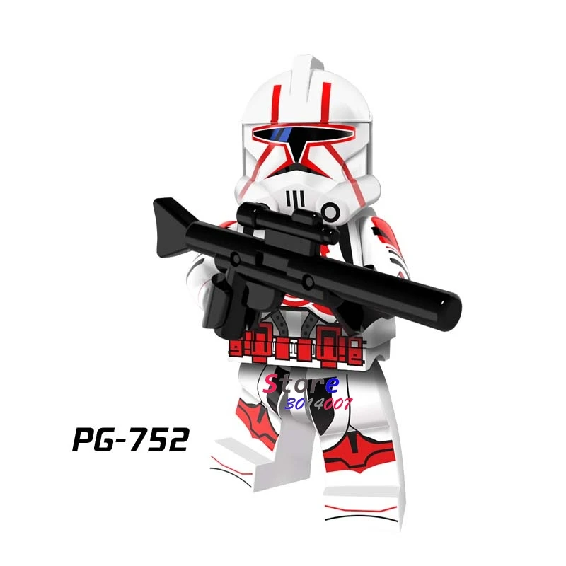 PG752 50 шт. модель Mandalorian Fet Jango Darksaber s строительные блоки игрушки для детей фигурки - Цвет: PG752