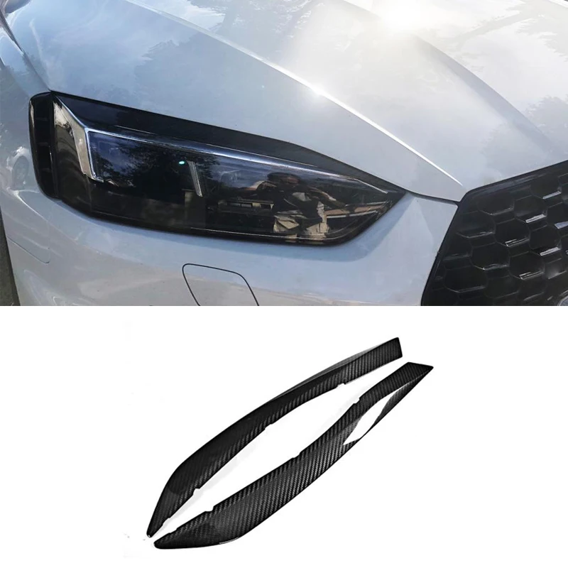 Для AUDI A5 S5 Sportback RS5 Base Coupe сухое углеродное волокно фары веки передний бампер
