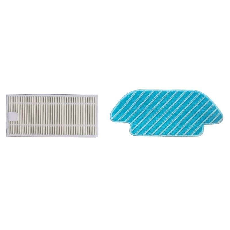 

22 Pcs Vacuum Cleaner Accessories: 12Pcs Replacement Washable Mop Cloth Rag & 10 Pcs HEPA Filter