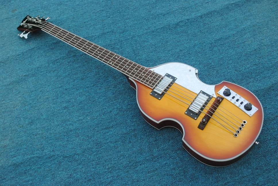 

2020 sunburst Hofner Violin BB2 bass Hofner BB2 contemporary electric bass flame maple hofner bass guitar in stock free shipping