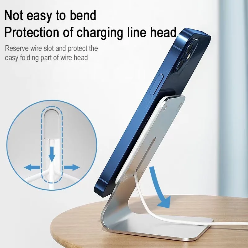 

Charger Bracket Holder For iPhone 12 Wireless Charger Phone Holder Suspension Desktop Wireless Charger Stand Support Mount