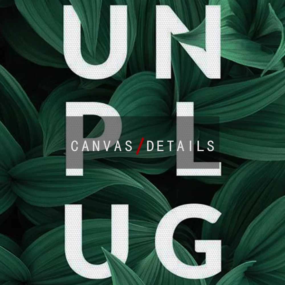 Картины с буквами в простом стиле постер на холсте рисунком зеленых растений