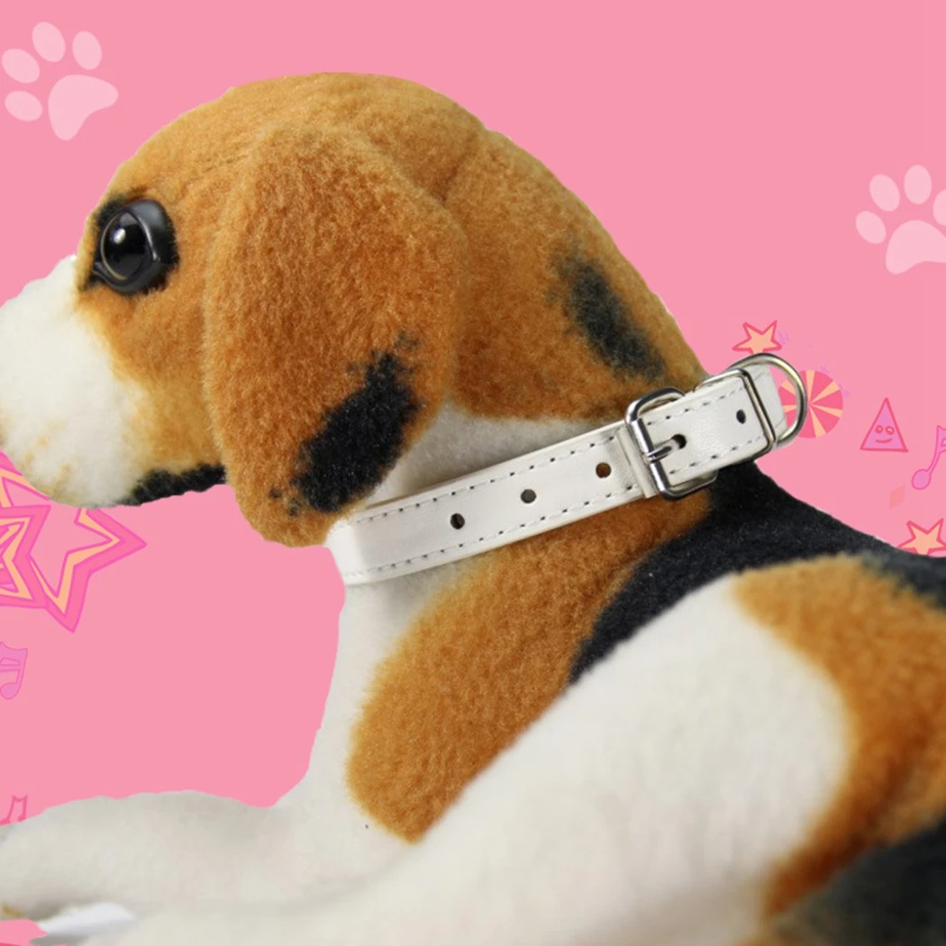 Цветной ошейник из искусственной кожи с металлической пряжкой мягкий для