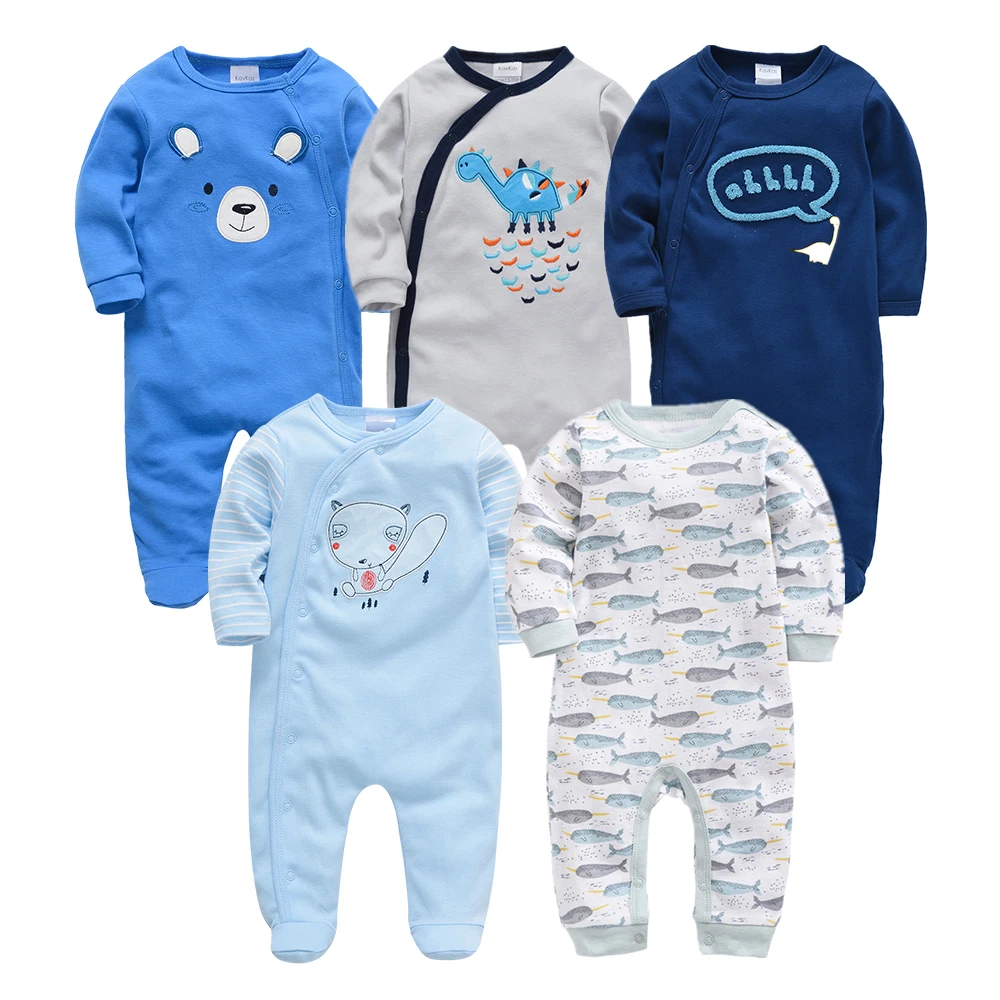 Kavkas/весенняя одежда для маленьких девочек Roupa De Bebe комбинезоны с длинными
