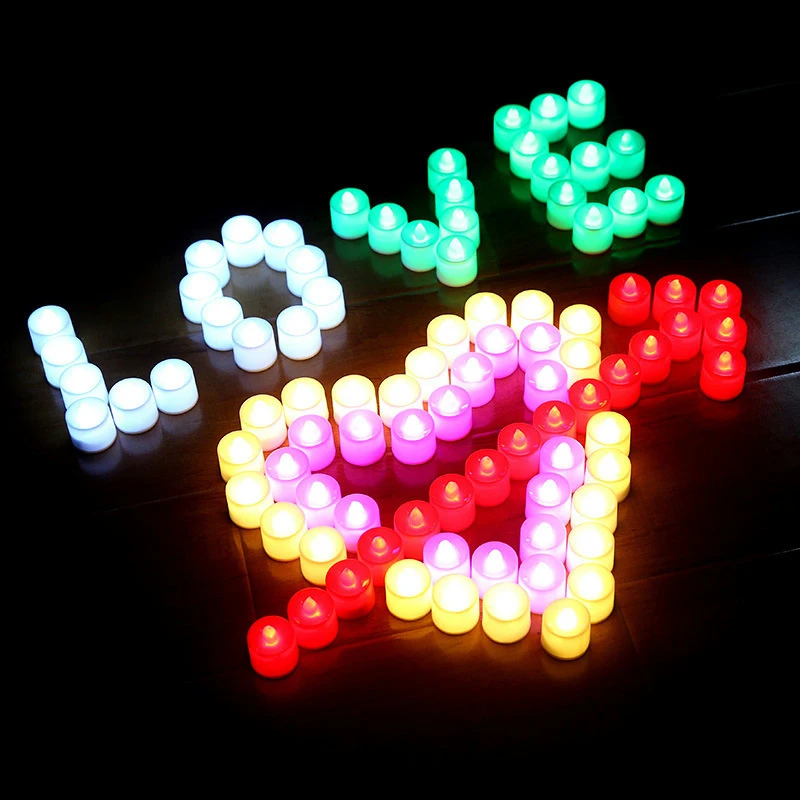 

Flameless Smokeless Long Lasting Safe Candle Light Battery Candle Light Night Lights Birthday Decoration DO