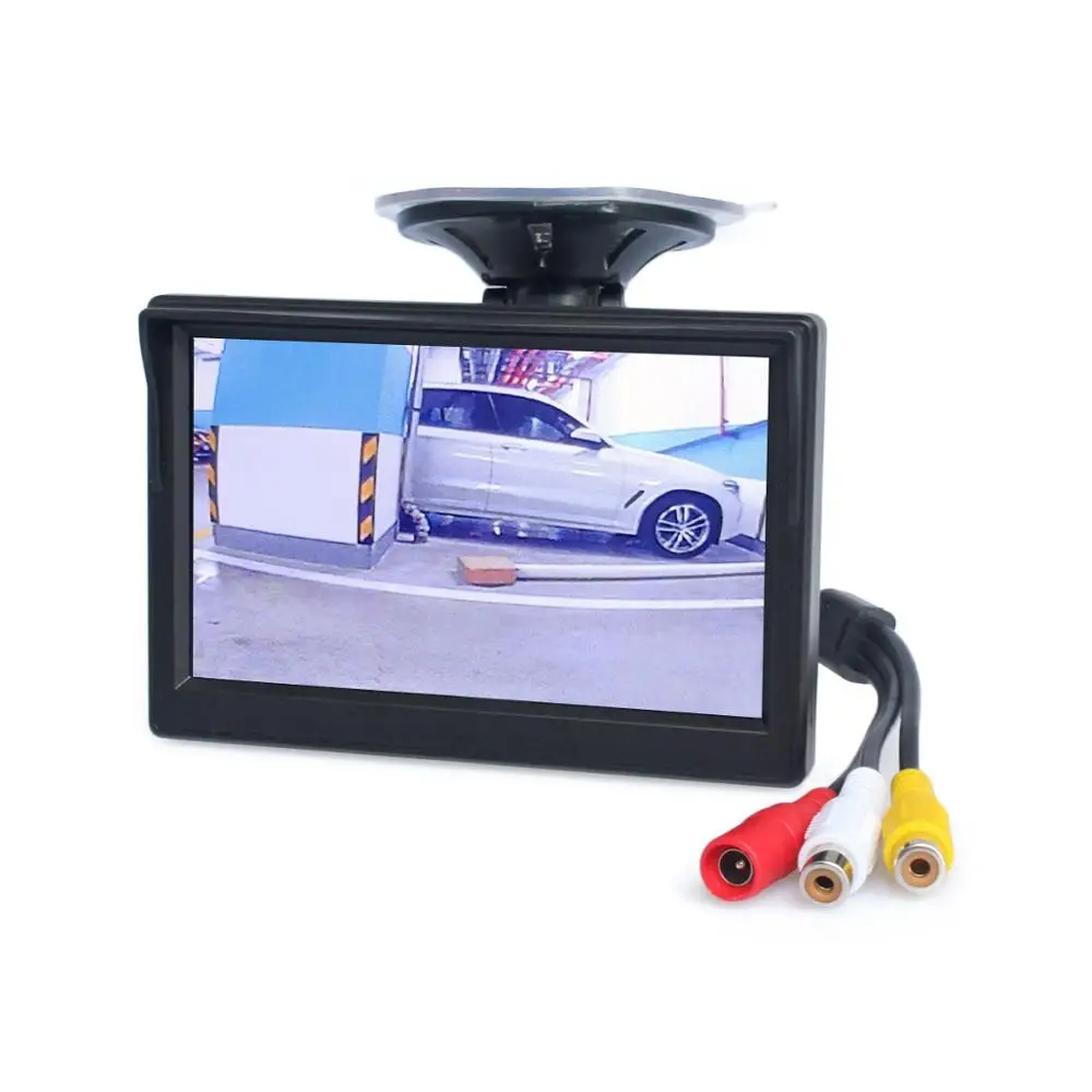 SMALUCK Беспроводная 5 дюймовая ЖК-дисплей автомобильный монитор заднего вида