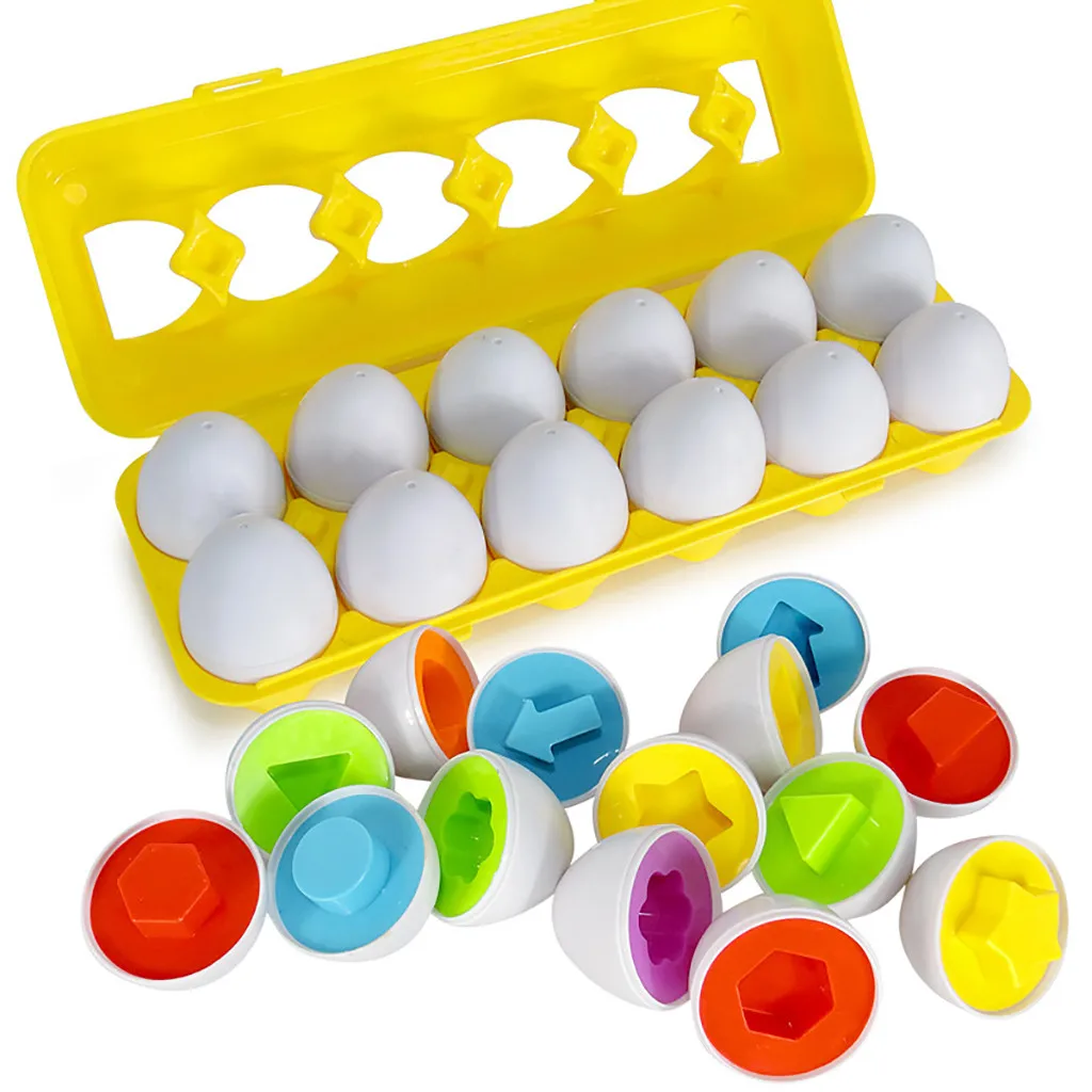 

Обучающий игрушечный инструмент Smart Egg, 12 штук, Смешанная форма, мудрый ролевой пазл, умные яйца, Обучающие головоломки для детей, игрушки, подарок