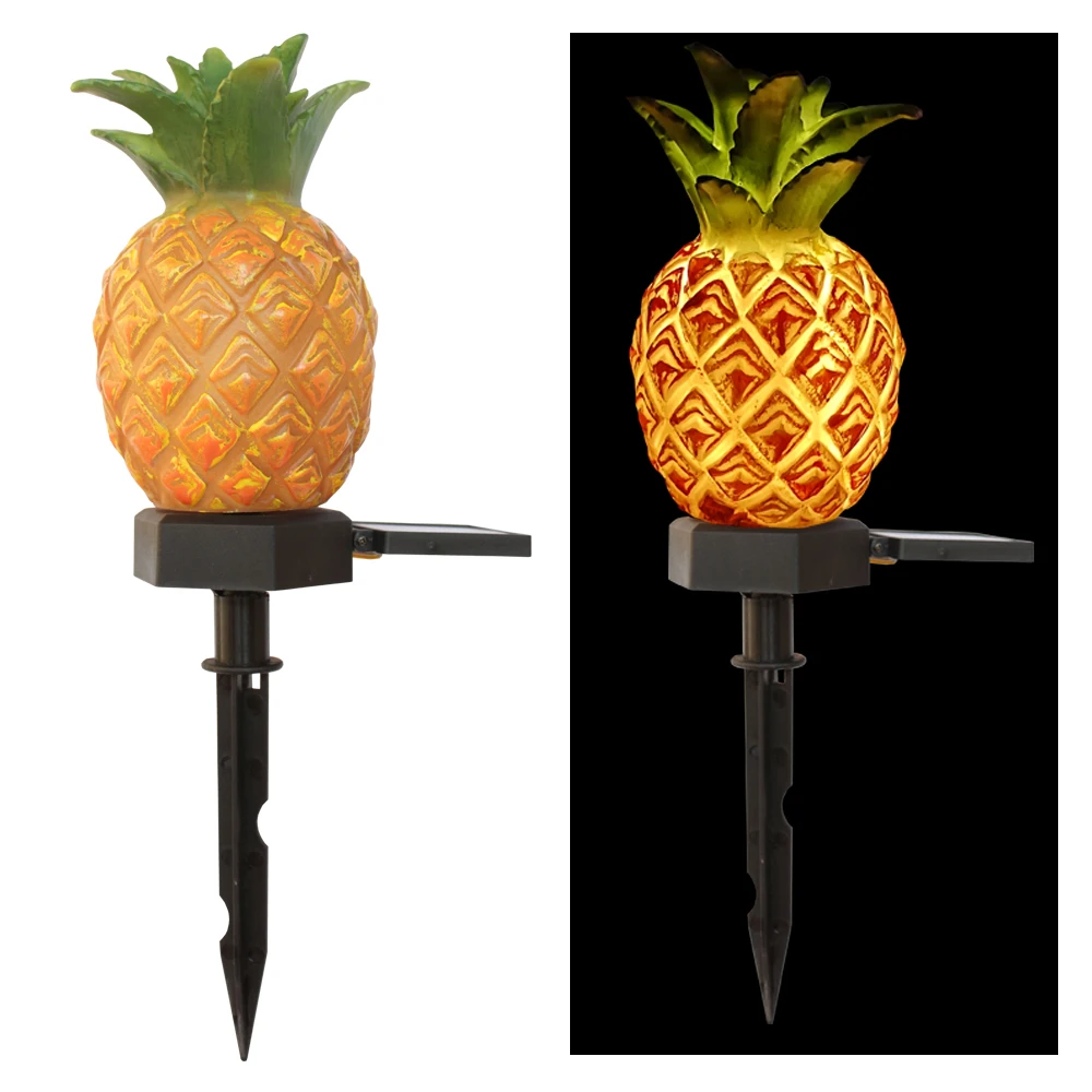 

Outdoor Decor Garden Solar Lights Pineapple Solar Hanging Light Waterproof Wall Lamp Fairy Lights Wire Art Pineapple Lamp