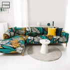 Эластичные чехлы для диванов в скандинавском стиле, универсальные L-образные чехлы для диванов с принтом в гостиную