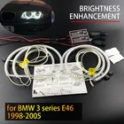 Высококачественный набор ангельские глазки CCFL, белое кольцо с ореолом для BMW 3 серии E46 1998-2005 316i 318i 320d 320i 323i 325i 328i Demon Eye