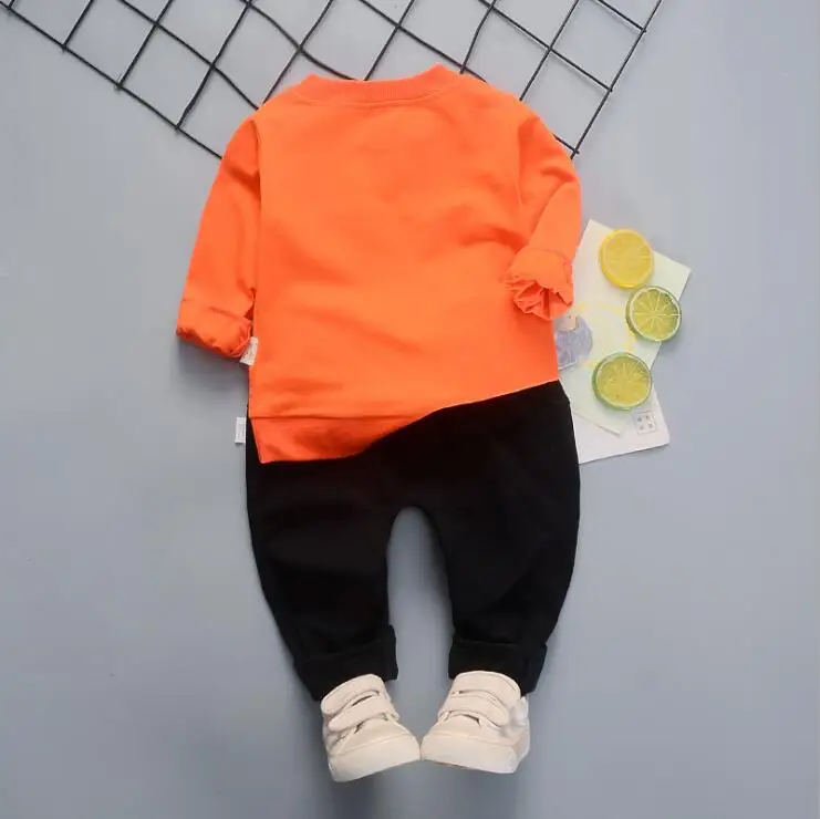 Весна-Осень 2020 Футболка для малышей Брюки Костюмы из 2 предметов Спортивные