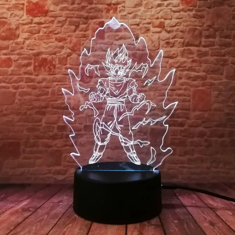 VCity 3D ночник Dragon Ball серии Goku мультфильм рисунок Touch беспроводной USB лампа атмосферное освещение домашний магазин стол современный декор