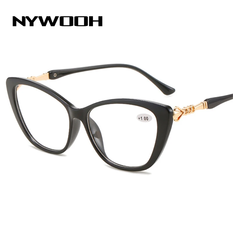 

NYWOOH Fashion Brand Cat Eye Reading Glasses Women Resin Presbyopic Eyeglasses Female Reader Eyewear Diopter +1.0 1.5 2.0 3.5