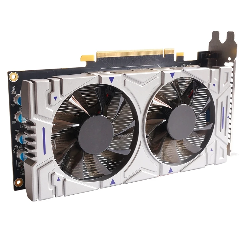

Portable GTX550Ti 4GB GDDR5 128 Bit Direct Gaming Graphics Card PCI Express 2.0 with Twin Cooling Fan for Computer Games