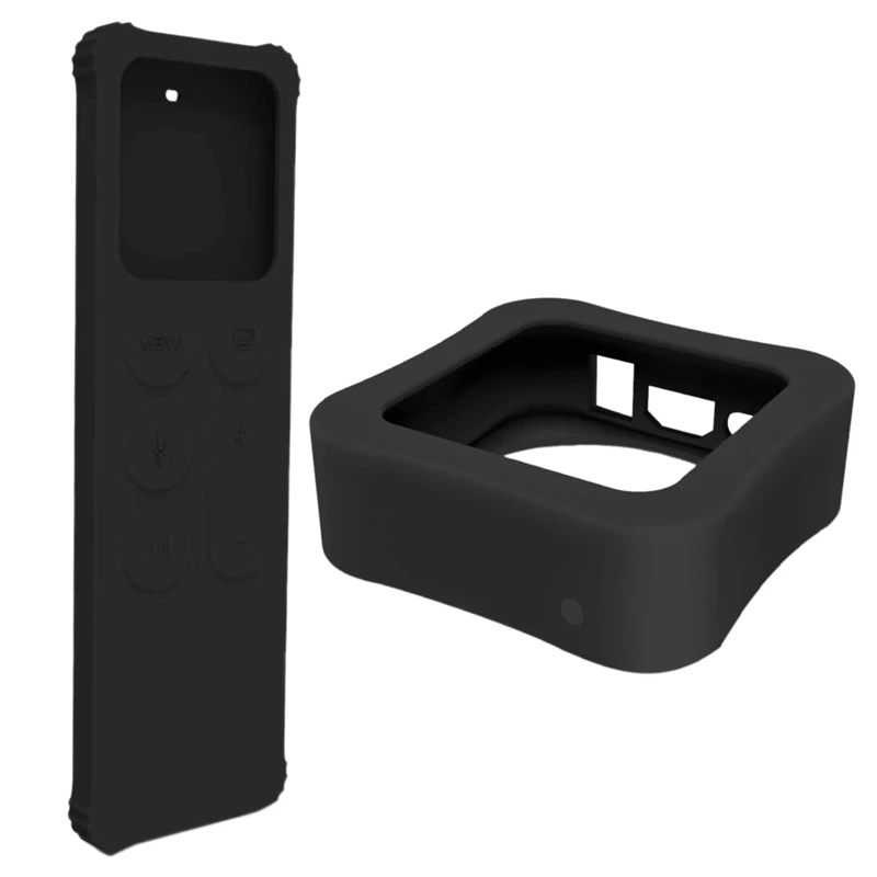 

New Remote Case and TV Box Protective Case for Apple TV 4K 5Th / 4Th - [Anti Slip] Shock Proof Silicone Cover for Apple TV