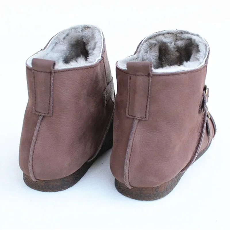 Ботинки женские из натуральной кожи на меху зимние 100% | Обувь