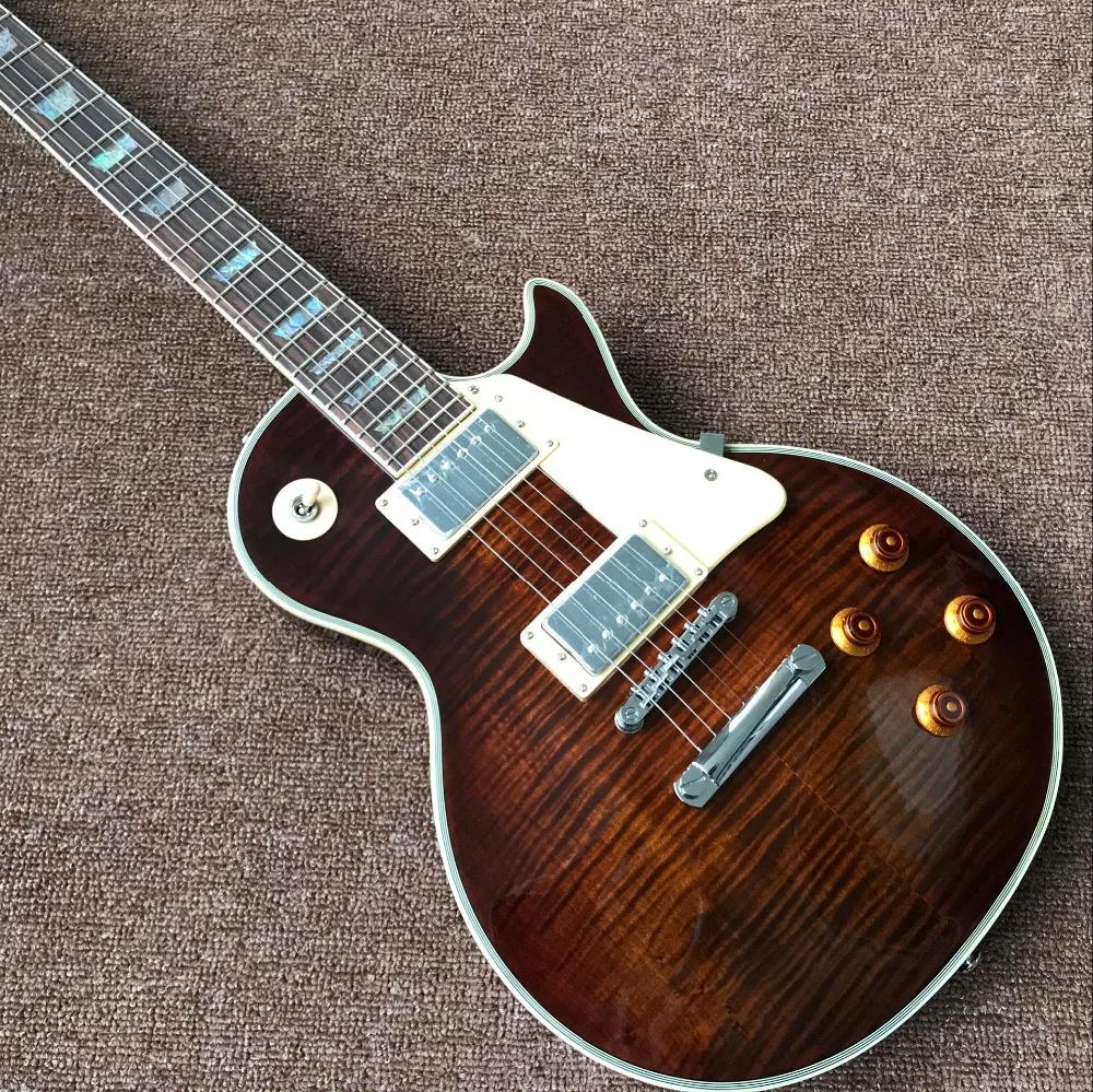 

Custom shop,Standard 1959 R9 Tiger Flame Electric guitar,Handwork 6 stings gitaar,Rosewood fingerboard guitarra