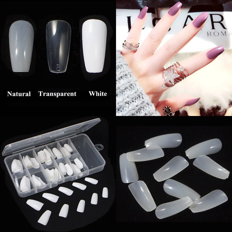 Искусственные ногти 100 шт./корт. 10 размеров с полным покрытием искусственные