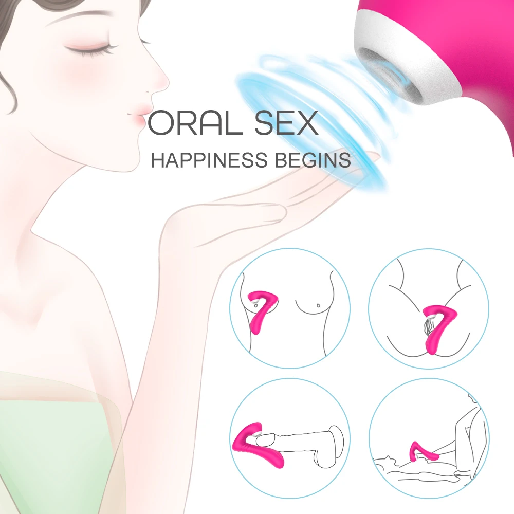 Сосание вибратор 9 скоростной Спиннер для женщин Стимулятор клитора G Spot оральный