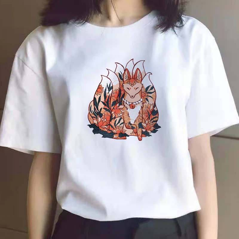 

Women T Shirts Plants And Animals Tees Funny Printed T Shirt Woman Oversized Women Short Sleeve Summer T-Shirt Female Tops