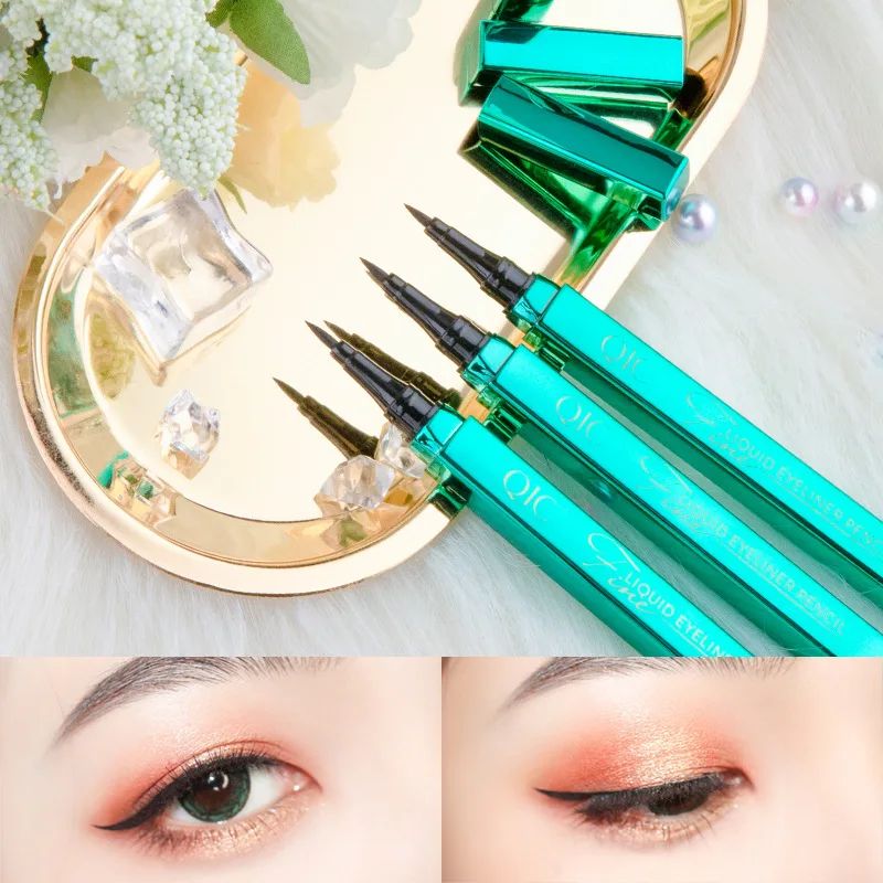 

Jadeite green eyeliner, waterproof, anti-sweat, long-lasting and non-staining eyeliner, liquid eyeliner, accessory for delicate