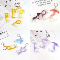 no touch keychain resin mold zero touch hands free door opener keychain molds x7xb