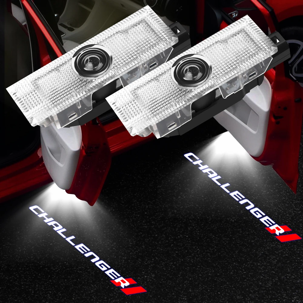 2 шт. автомобиль логотип светильник двери автомобиля для Dodge Challenger charger