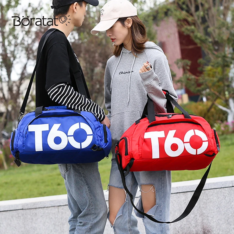 Men Sport Gym Bag Women Fitness Waterproof Outdoor Separate Space For Shoes Travel Handbag Backpack