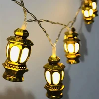 pamnny 1020 led golden lantern fairy string lights battery powered outdoor garden ramadan christmas party wedding garland light