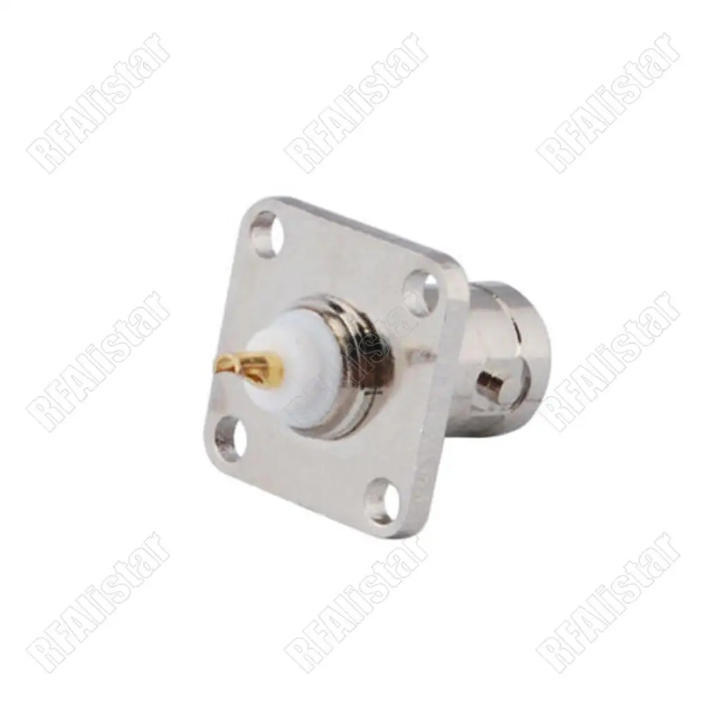 2 шт. BNC Гнездовой разъем для монтажа на панели фланцевое крепление паяльная чаша