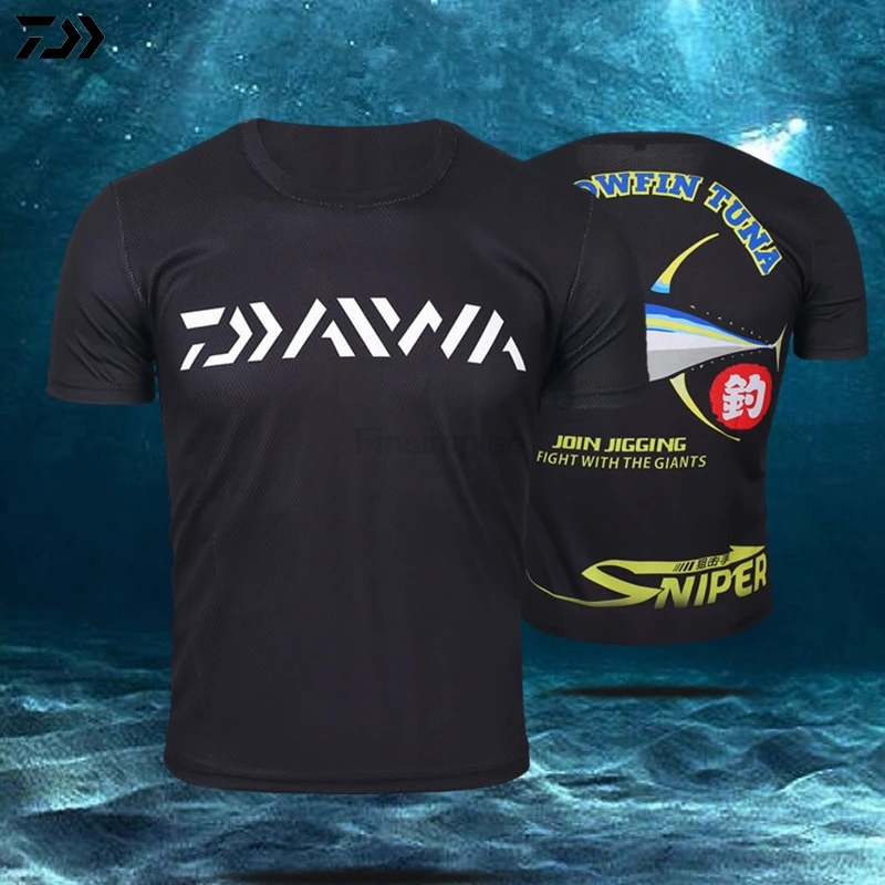 

Fishing Clothing for Men 4 Color Outdoors Daiwa Sportswear Camouflage Short Sleeve Quick-Drying Breathable Anti-UV Sun Protect