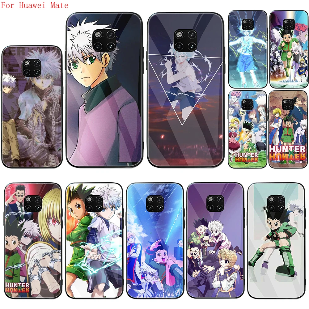 Высококачественный чехол hunter x killua из закаленного стекла для Huawei Mate 9 10 20 30 40 Pro Plus