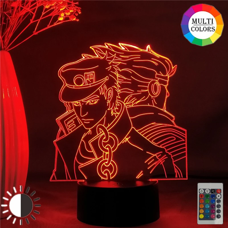 Светодиодная ламсветильник в стиле аниме декоративное 3D освещение для комнаты