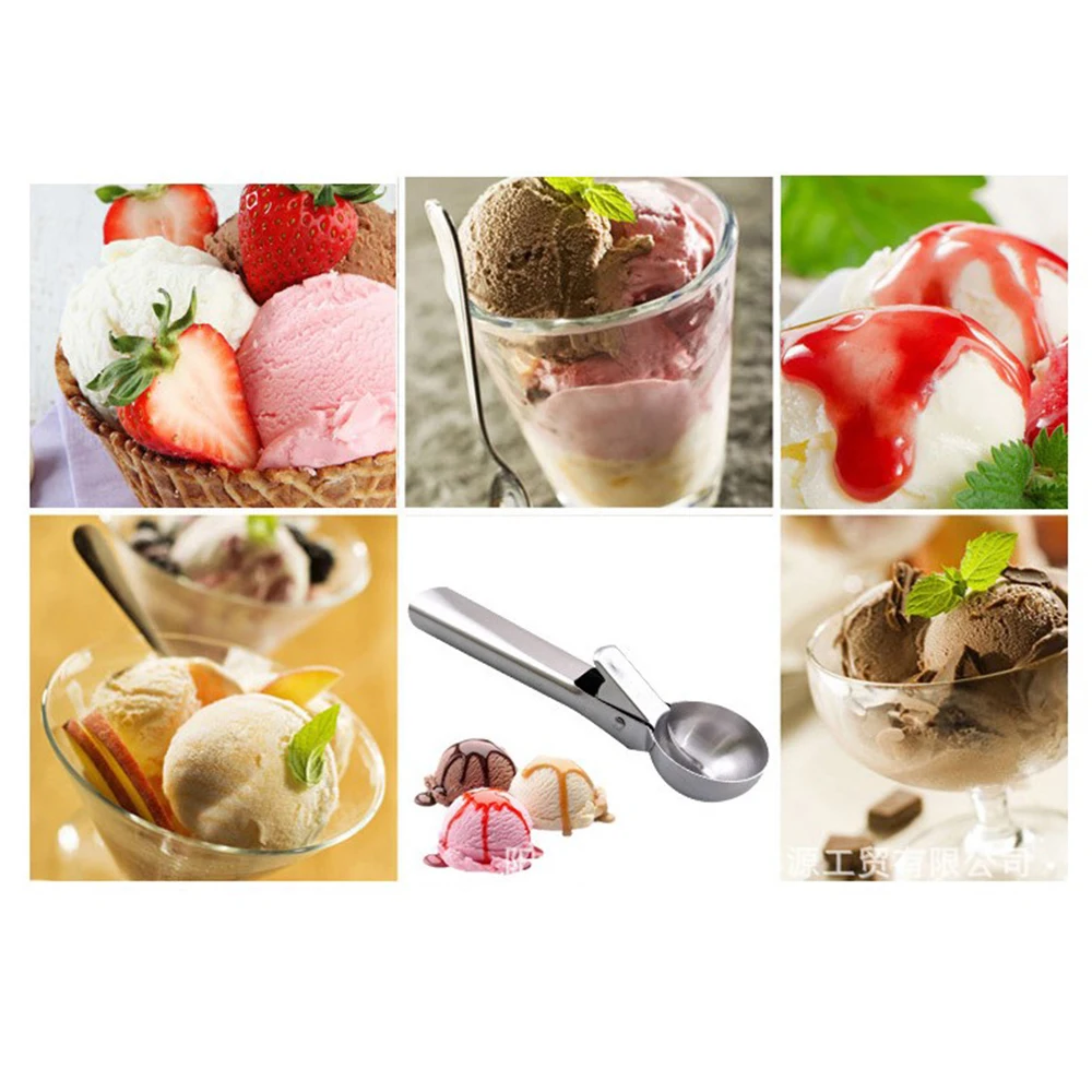 Ложка для мороженого ложка из нержавеющей стали с ручкой печенья Весенняя машера