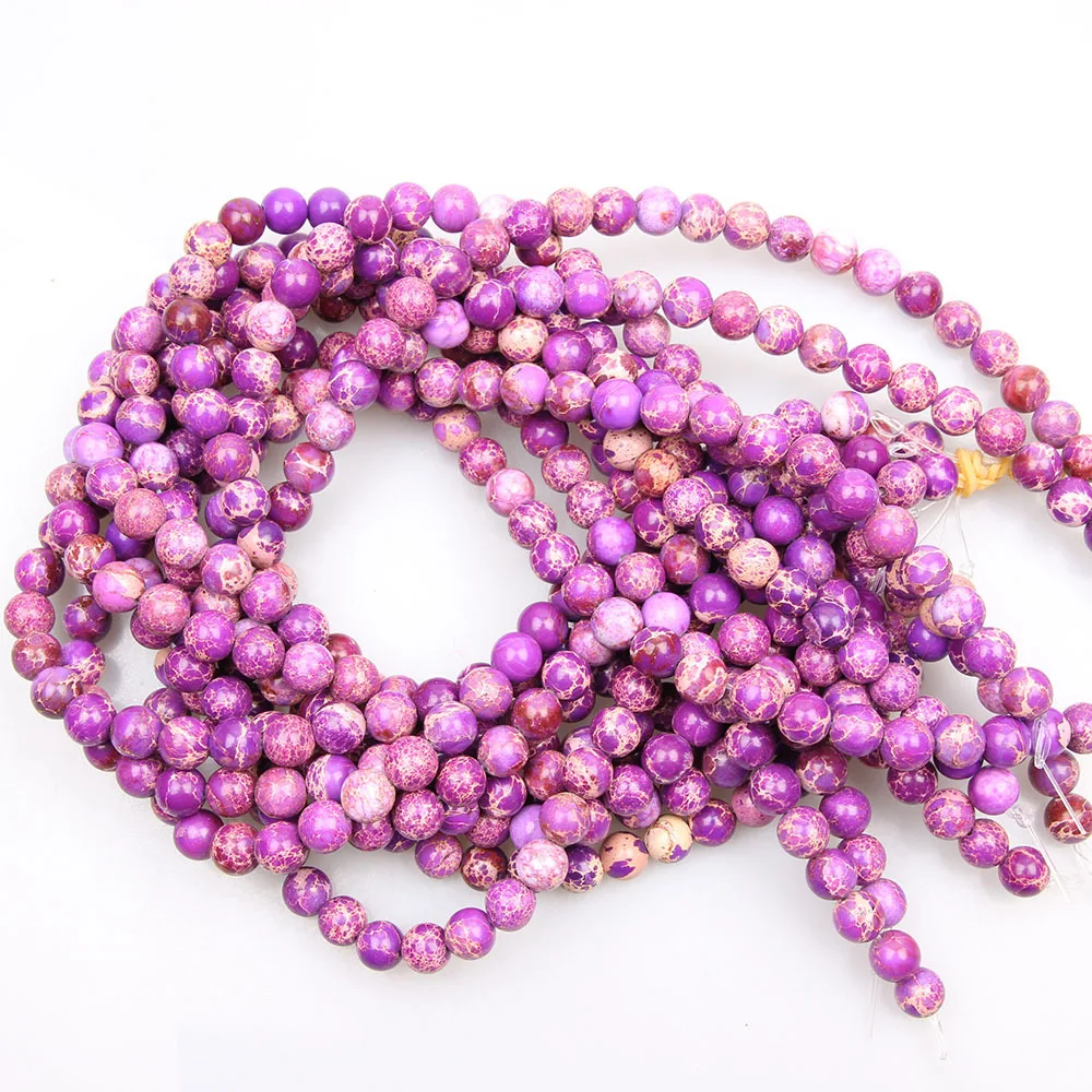 

Natural Gem Beads Rose Pink Quartz turquois Lava Stone Round Beads For Jewelry Making Bracelets Diy Needlework Accessories