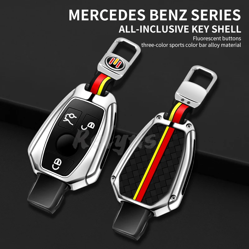 

Zinc Alloy Car Remote Key Cover Case For Mercedes Benz A B C S Class AMG GLA CLA GLC W176 W221 W204 W205 Auto Accessories