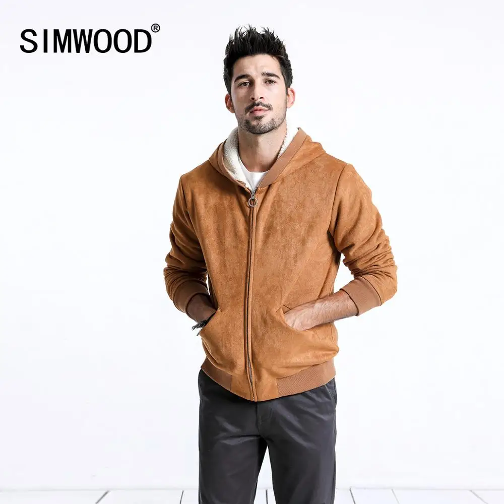 SIMWOOD, зимние мужские куртки, модные, повседневные, толстые, короткие куртки, теплые, Оксфорд, с капюшоном, Дальнобойщик, пальто, верхняя одежда, брендовая куртка 180605