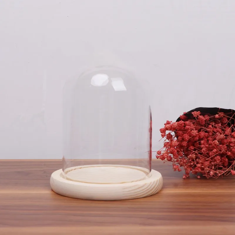 2 компл./упак. 10*12 см маленький размер прозрачный стеклянный купол ваза украшение