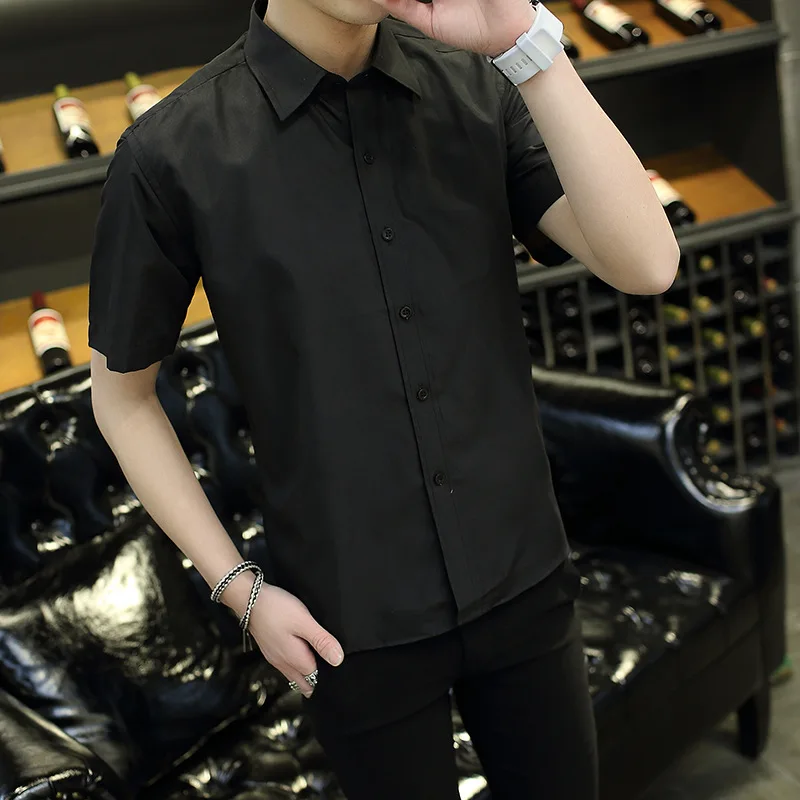 

Short Sleeve Shirt Male 2017 Summer Casual Men's Cardigan Shirt Free Hot Men's Shirt Men