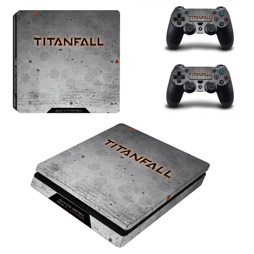 PS4 Slim sticker s Titanfall 2 PS 4 Play station Виниловая наклейка Pegatina для playstation консоль и
