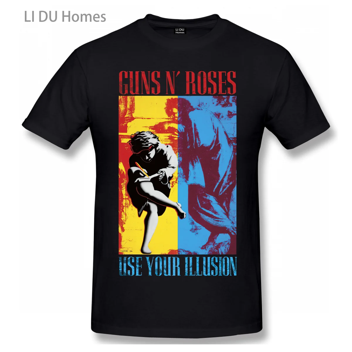 

2021 New Fashion Rock Guns N Roses T Shirt Men Clothes Heavy Metal Hip Hop Summer T-shirt Short Sleeve Graphics Tshirt