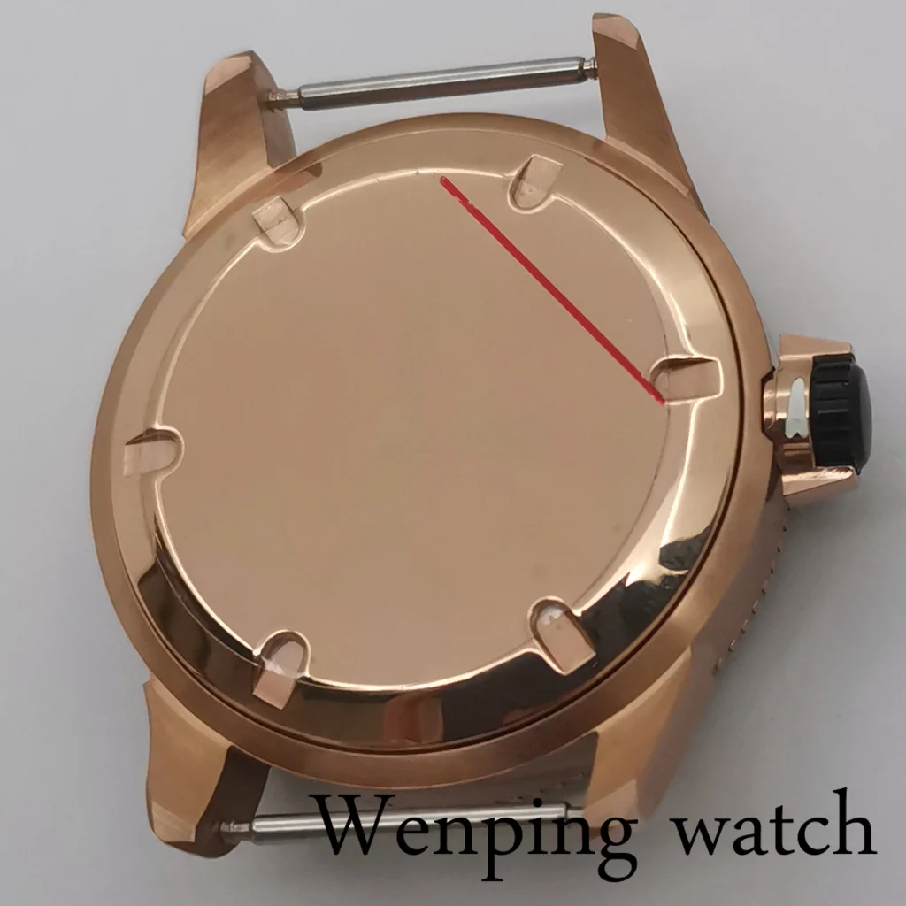 Новинка 43 мм серебристый/черный/розовое золото чехол для часов аксессуары ETA 2836