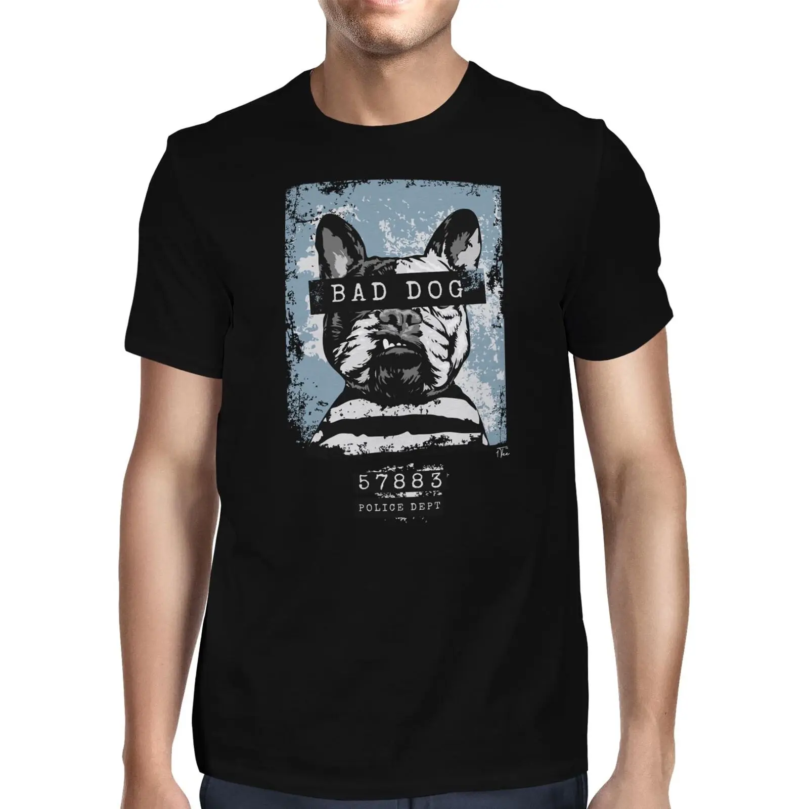 Летняя футболка с изображением французского бульдога|Мужские футболки| |